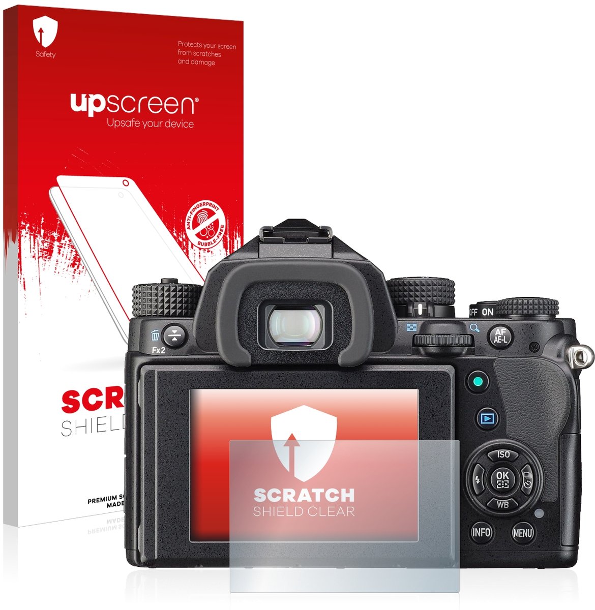 upscreen - Screenprotector voor Pentax KP - Folie Beschermfolie transparant