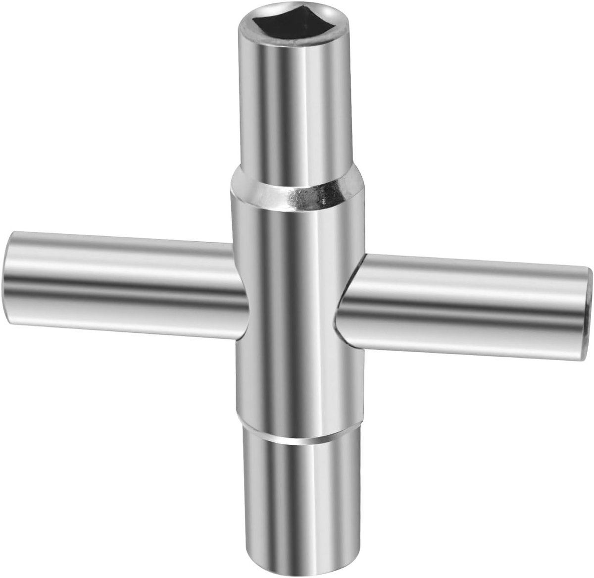 Vierkante Kraan Moersleutel - Zilver - 8 mm - Duurzaam Staal - Voor Waterventielen en Gaskranen