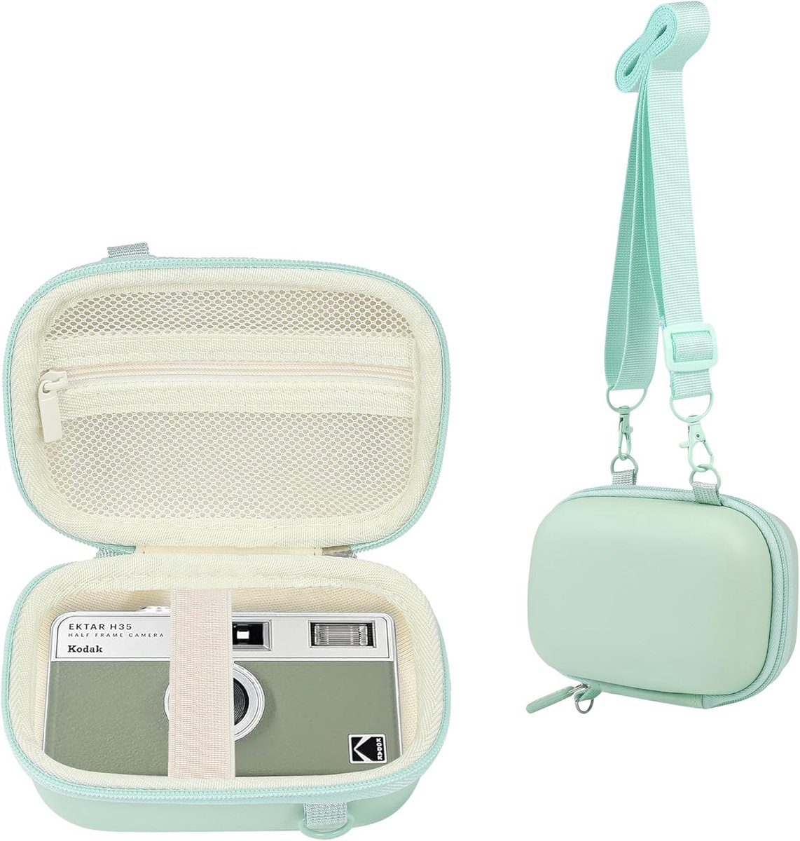 Camera Case 13.5x9x5 cm - Groen - Sportief - Beschermt tegen stoten en krassen - ShopVlot