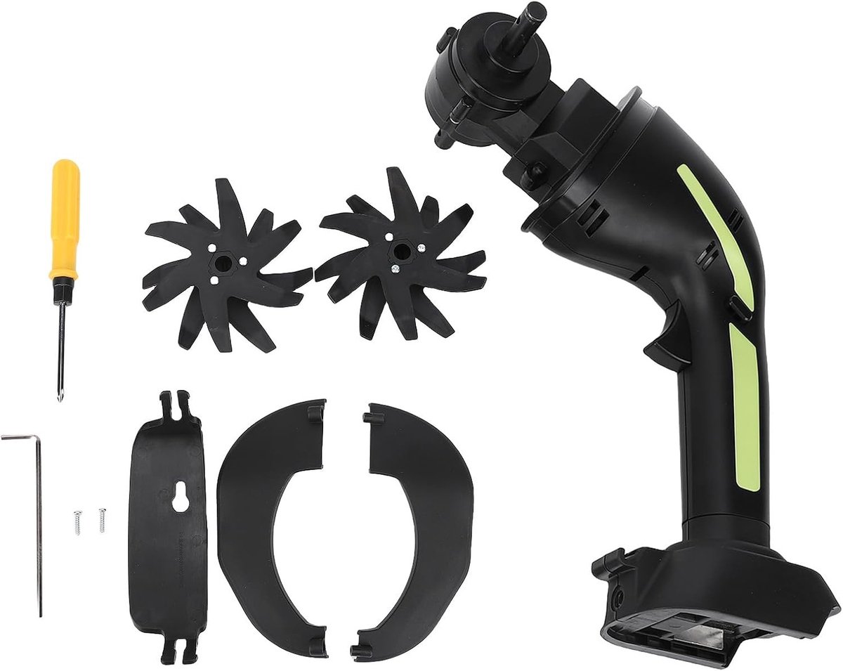 Draadloze Mini Handmatige Tuin Cultivator voor Bodemverwerking, 4 Inch Werkbreedte voor Tuinieren, Grondbewerking en Gazononderhoud