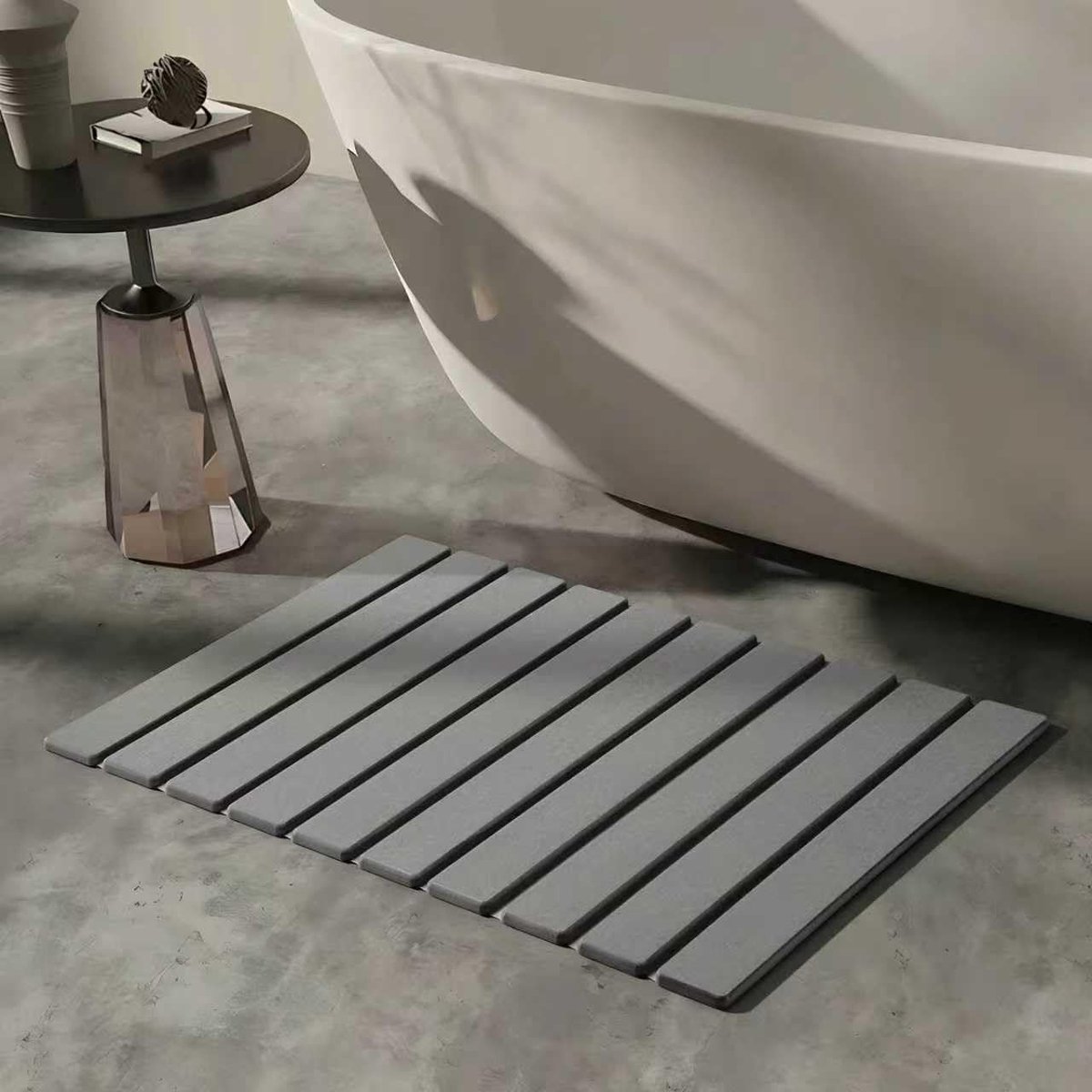 Omgoods - Natuurlijke Diatomiet Badmat 60 x 40 cm Anti-slip en Vochtabsorberend