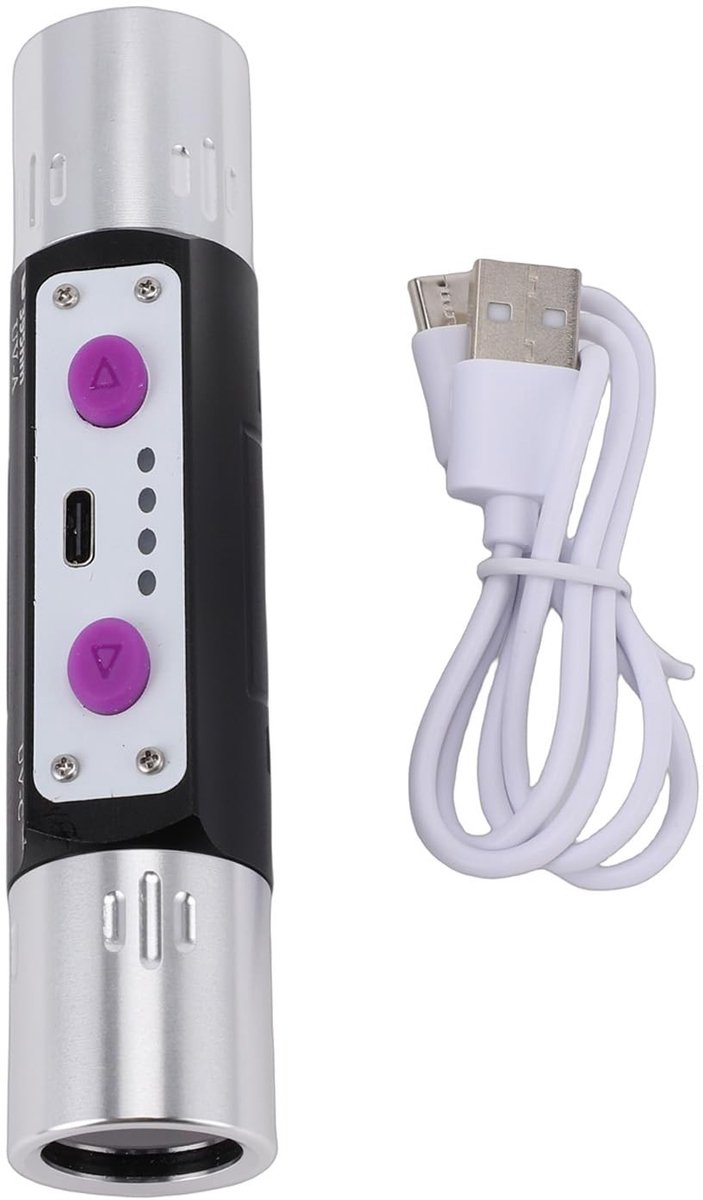 Omgoods - Violet Light Flashlight - Oplaadbare zaklamp voor inspectie van edelstenen en porselein