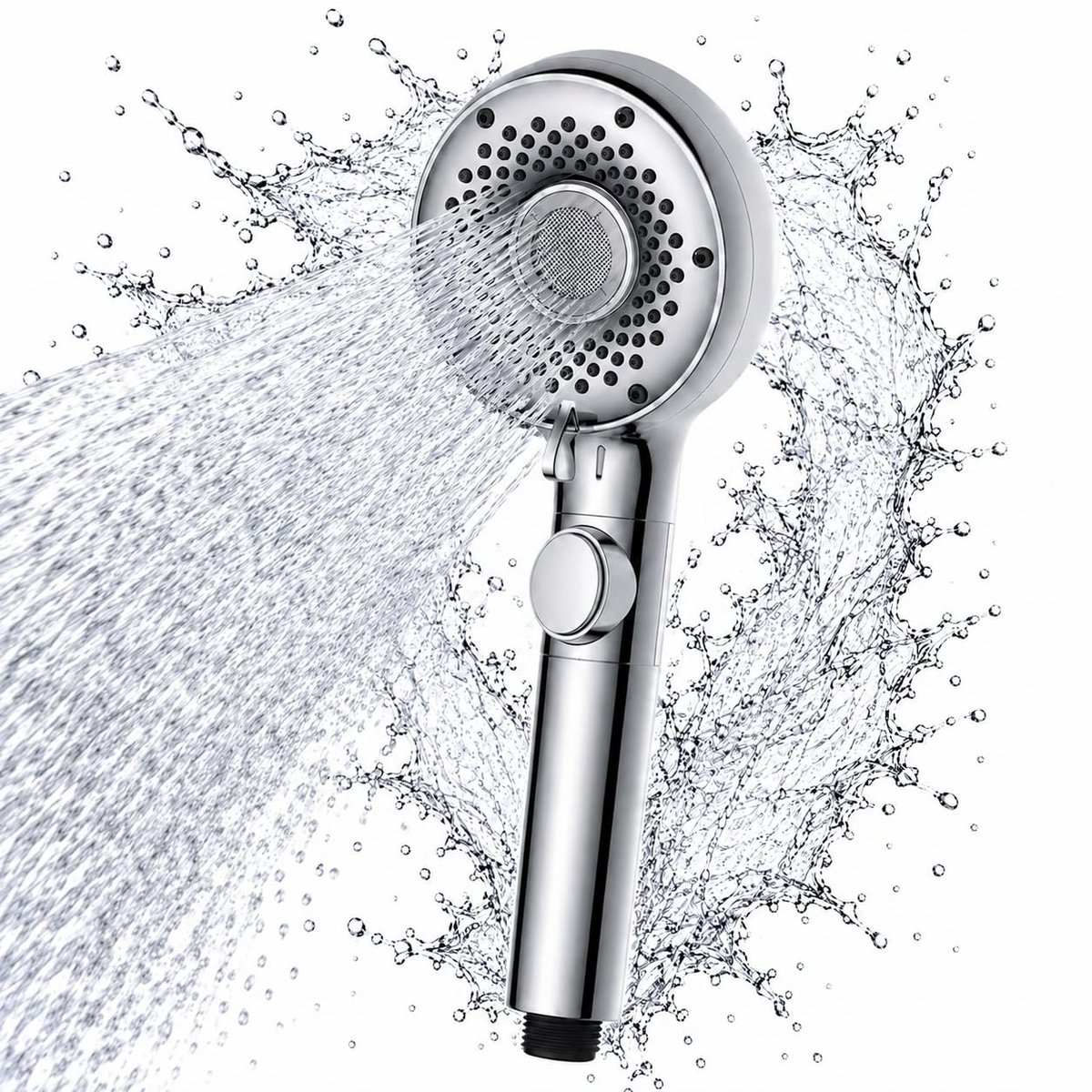 Omgoods - Afneembare Douchekop met Hardwaterfilter, 5 Sproeimodi