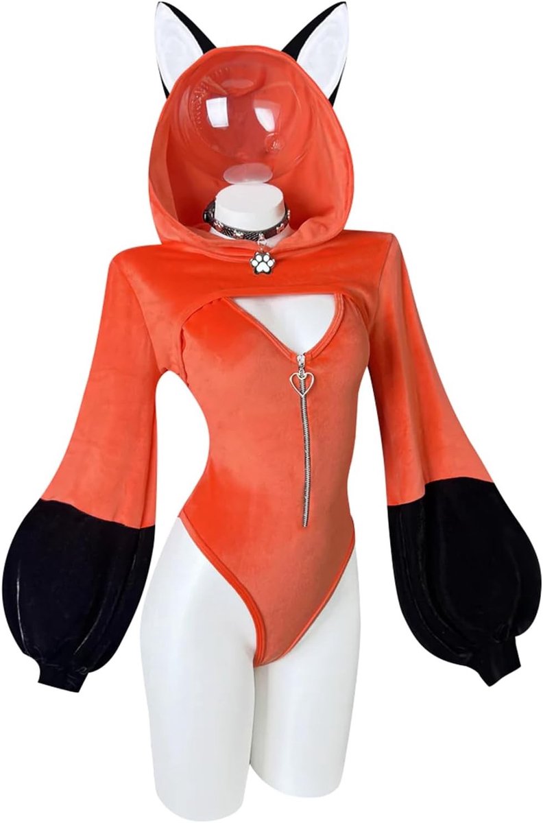 Kawaii cosplay anime lingerie voor vrouwen - sexy fox kostuum en bodysuit voor feesten en evenementen
