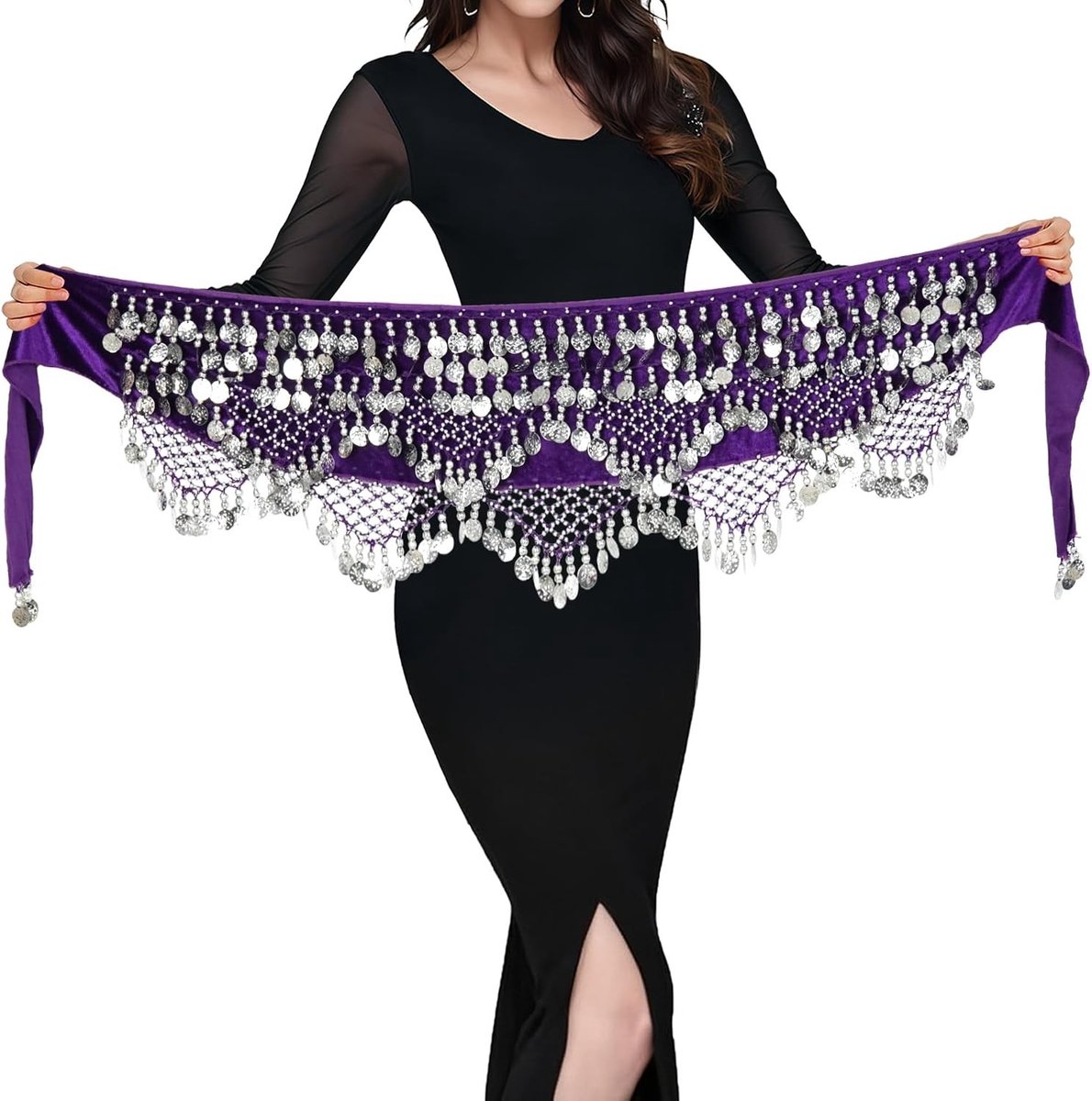 Elegante Heup Sjaal voor Buikdans - Buikdans Rok en Kostuum - Perfect voor Dansoptredens en Training