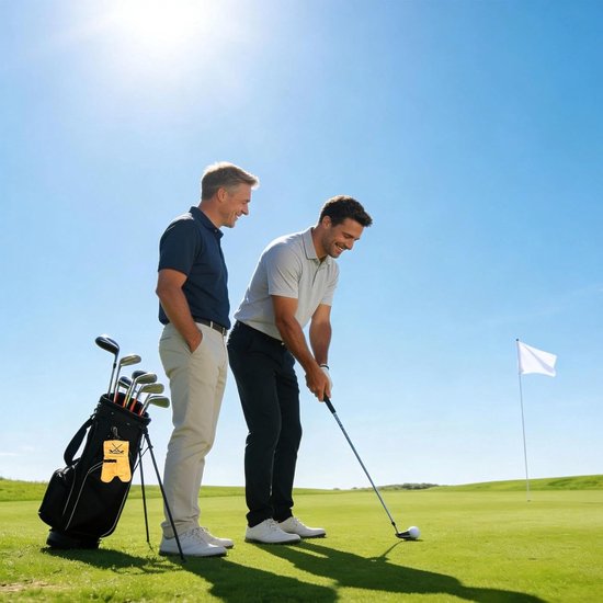 SnelShoppen - Grappige Golf Cadeaus, Golfbal Opslagtas, Gepersonaliseerde Tassen, Golf Tas met Klittenband Heuptas en Spikes, voor Golfballen en Spike van Snelshoppen — afbeelding 4