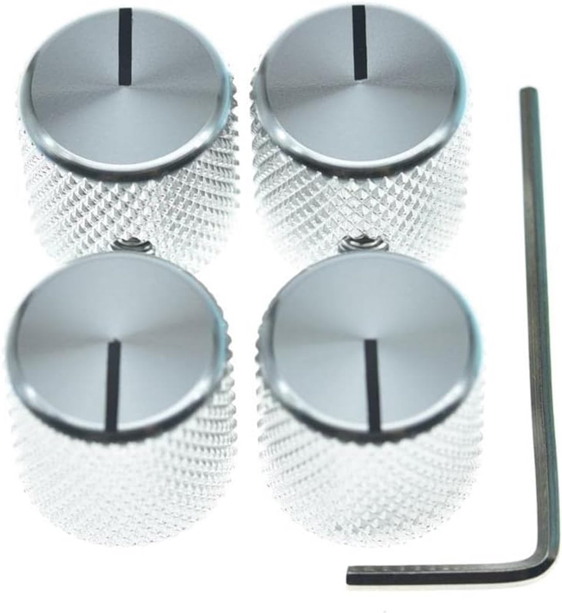 Guitar/Bass Knoppen 1/4" - Aluminium - Volume/Tone Control - Geschikt voor diverse potmeters - ShopVlot
