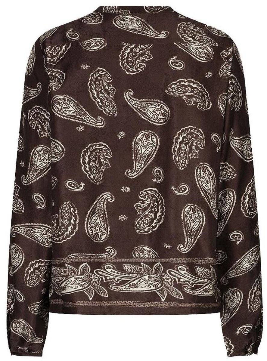 EsQualo Blouse Blouse Border Warm F26 14506 999 Print Dames Maat - W40
