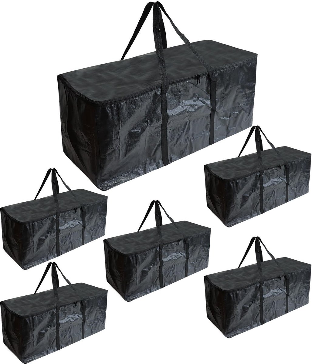 Omgoods - Set van 6 Grote Waterdichte Opbergzakken voor Kleding, 85L