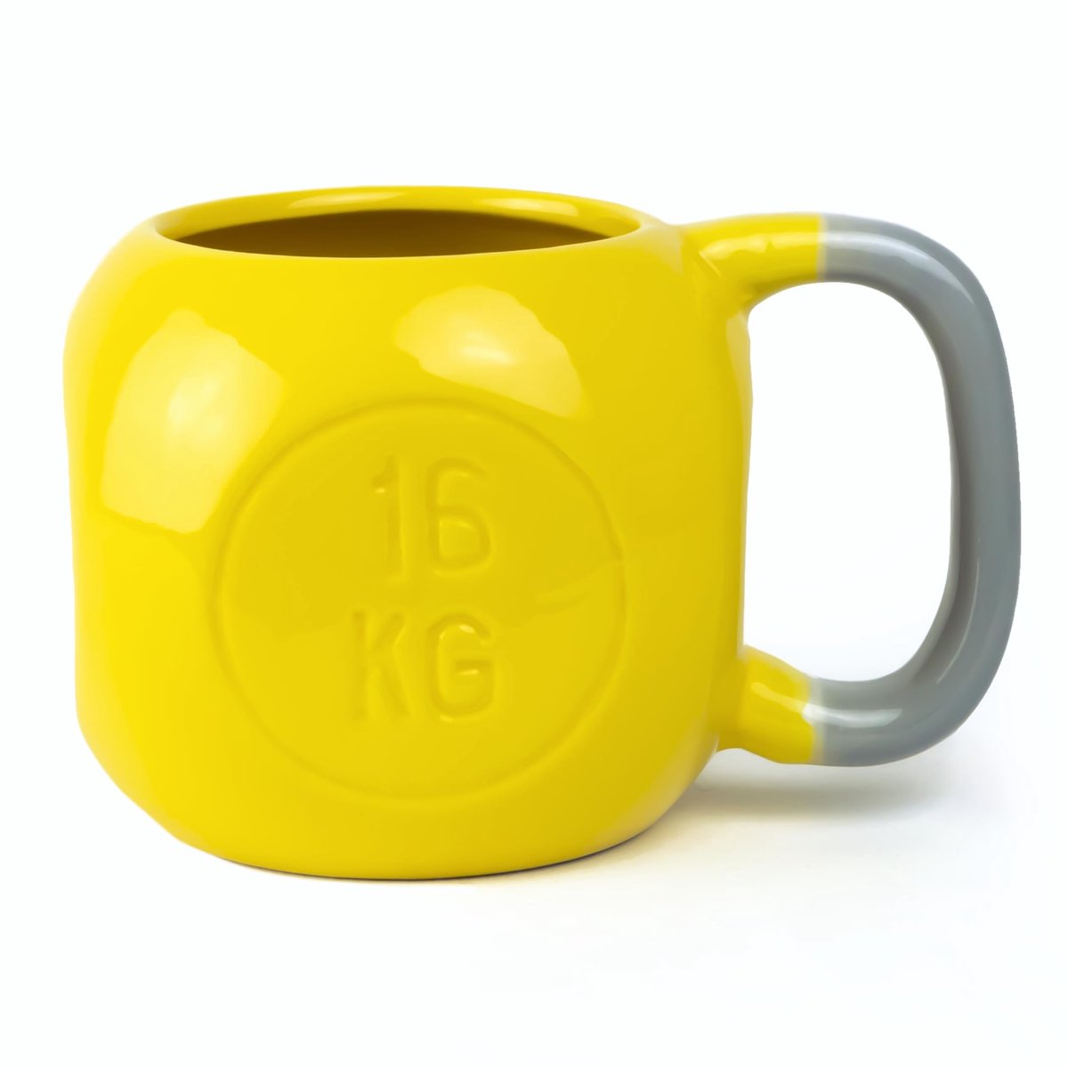 Omgoods- Koffiemok 500 ml - Kettlebell Design - Keramiek - Magnetron- en Vaatwasmachinebestendig - Origineel Cadeau - Fitnessliefhebbers - Beker