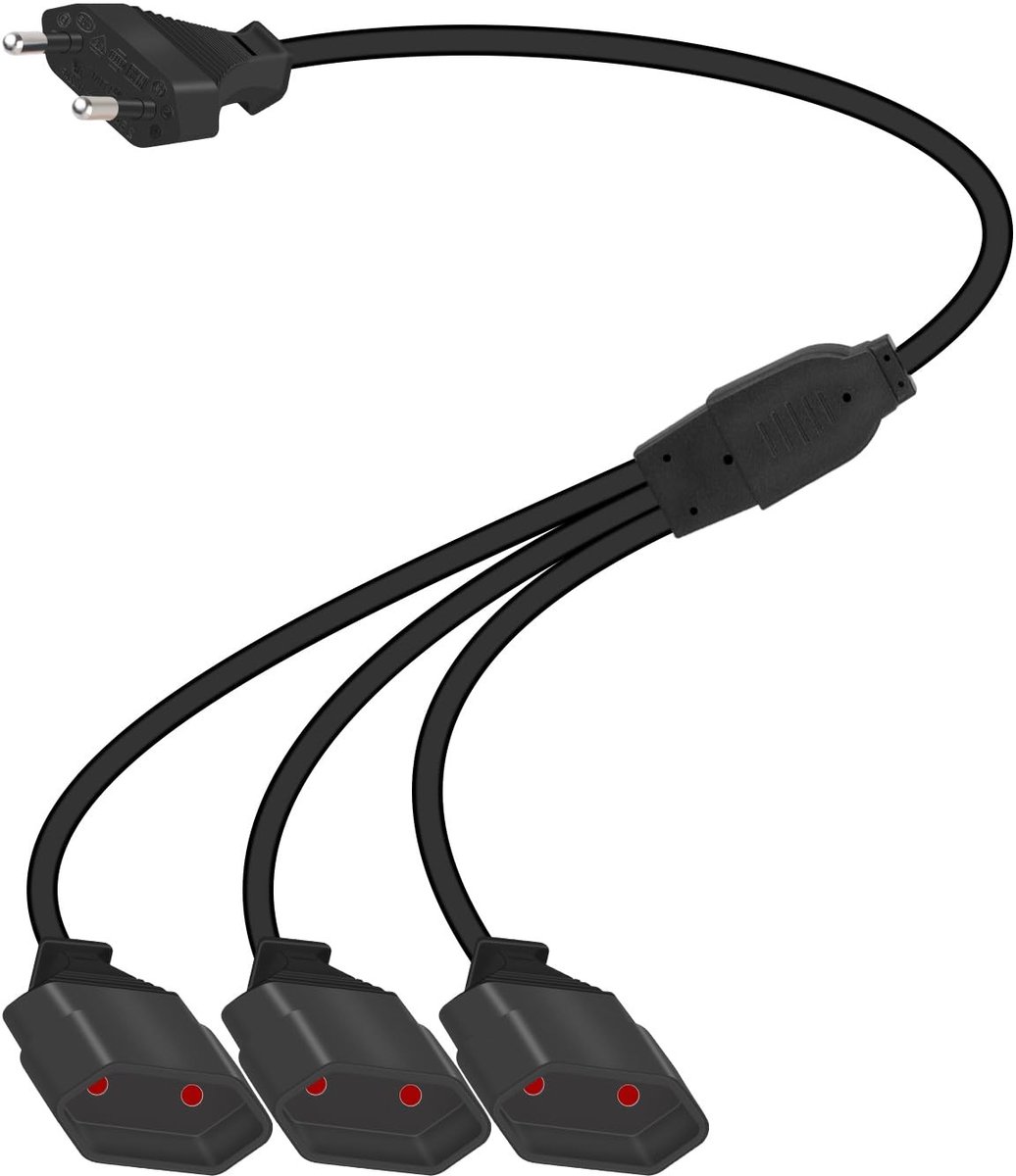 Omgoods - 3-in-1 Euro Plug Verlengsnoer met 3 Stopcontacten