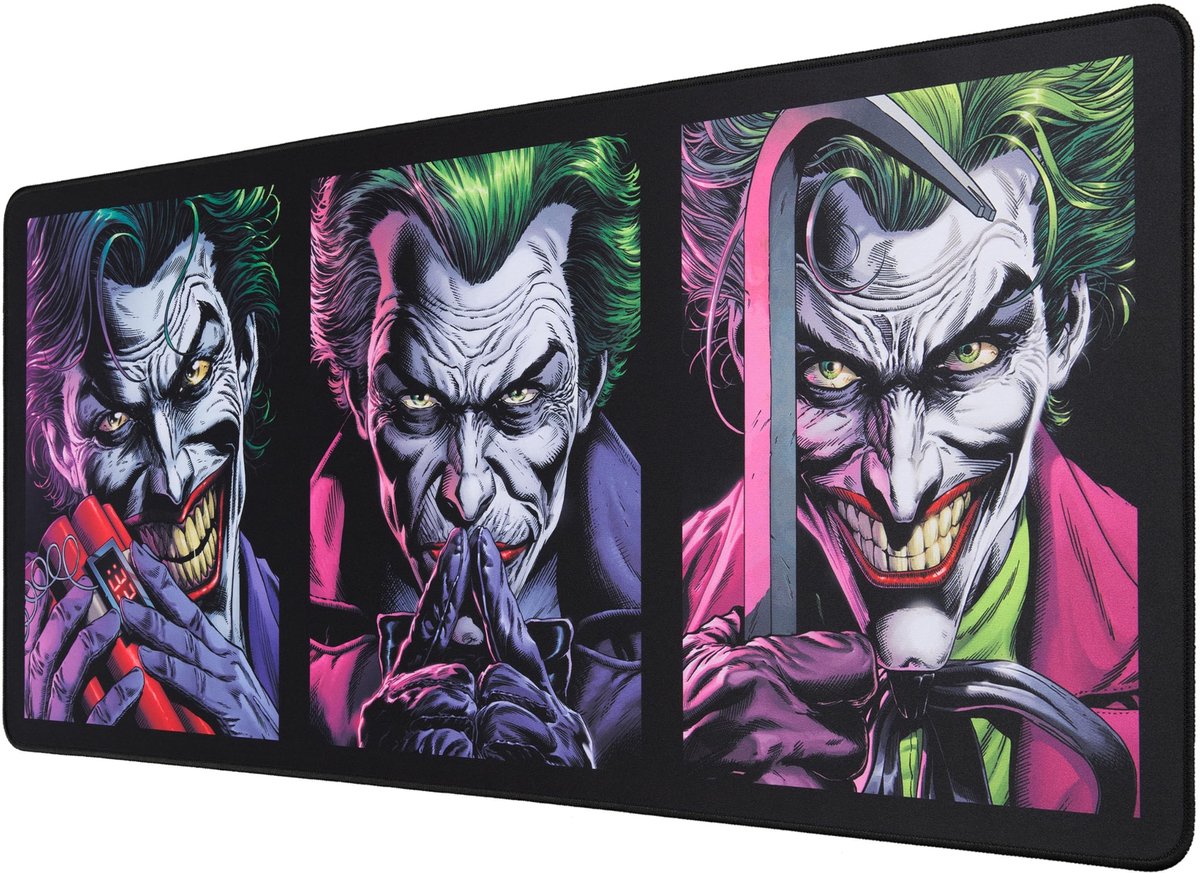 Omgoods - XXL Mouse Pad Joker Desk Pad 90x40cm met Stitched Edges en Non-Slip Onderzijde