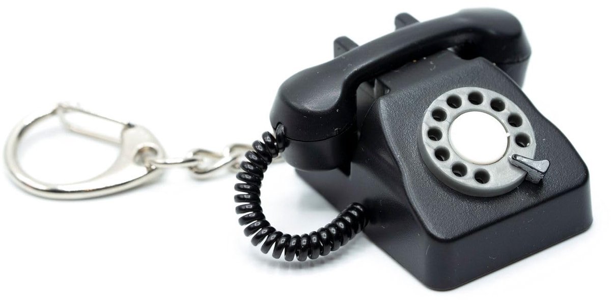 Omgoods - Retro Sleutelhanger in Zwart