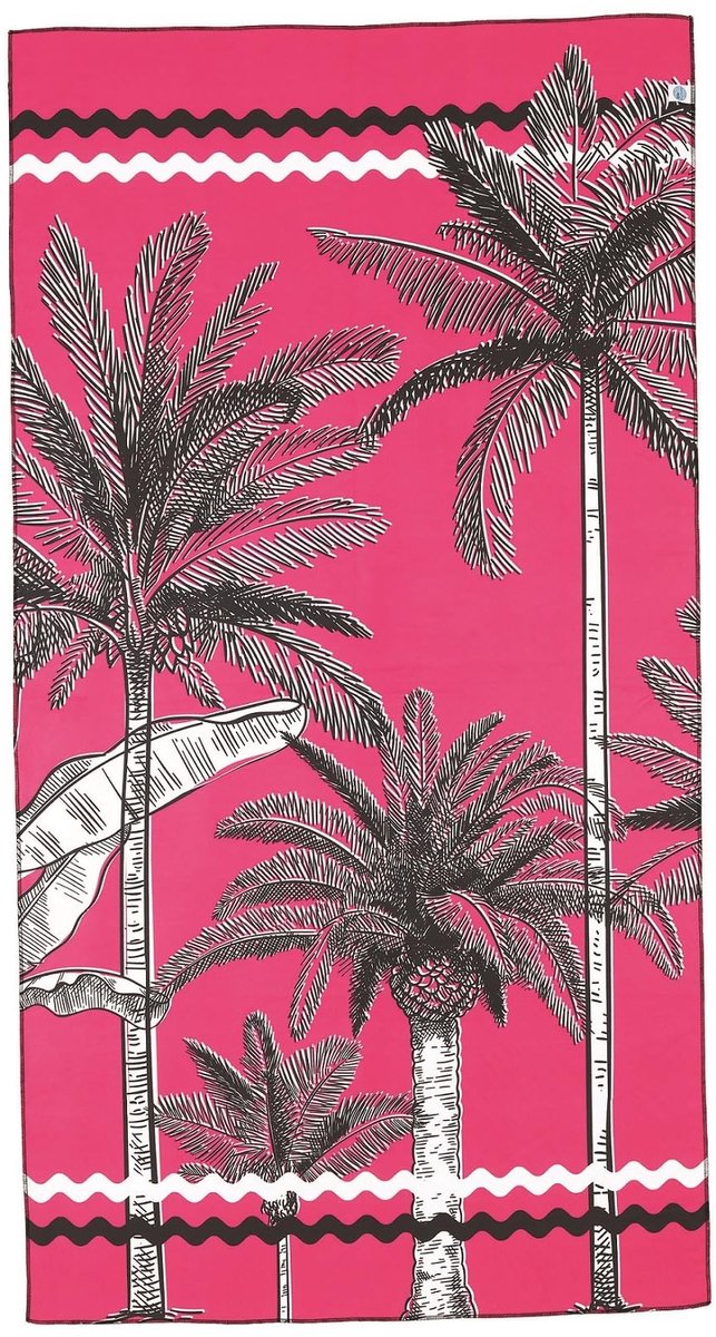 Omgoods - Grote Strandhanddoek met Modern Print en Sneldrogend Microvezel