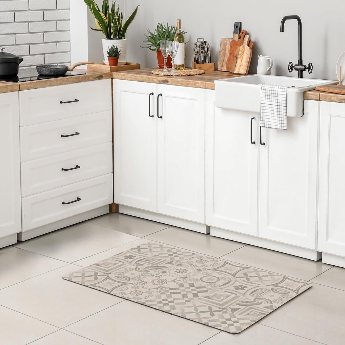 Omgoods - Absorbente Antislip Badmat 40 x 60 cm Met Print