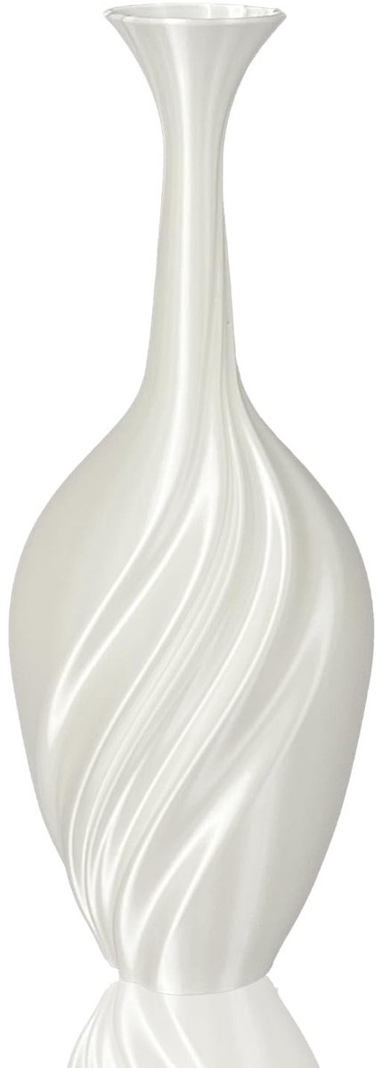 Omgoods - Moderne 3D Geprinte Bloemenvaas in Wit (Stijl 1)