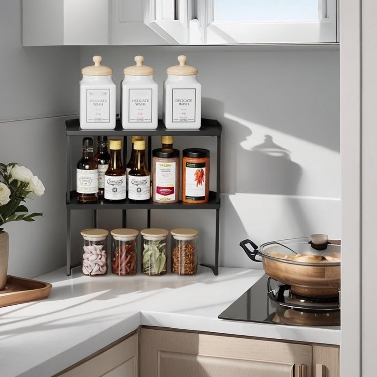 Omgoods - Stapelbare Metalen Keuken Organizer