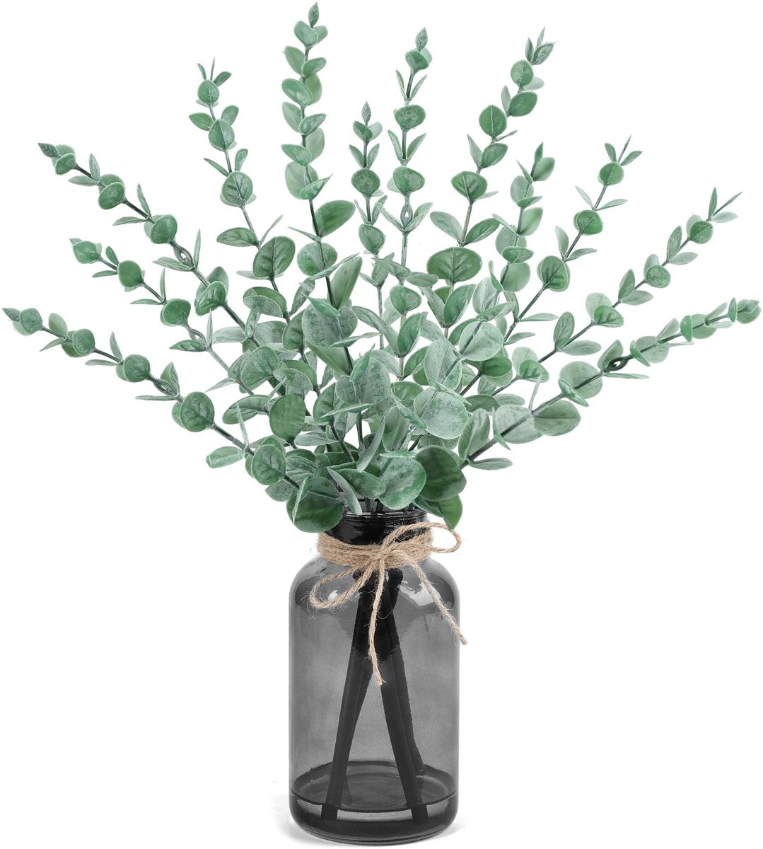Omgoods - Kunstplanten met Zwarte Vaas en Kunstwater voor Tafeldecoratie