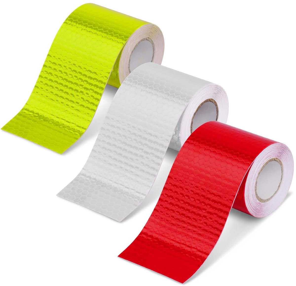 Reflectietape 3 Stuks - 3M x 5cm Waterdicht - Hoge Zichtbaarheid voor Auto's, Motoren en Fietsen - SnelShoppen