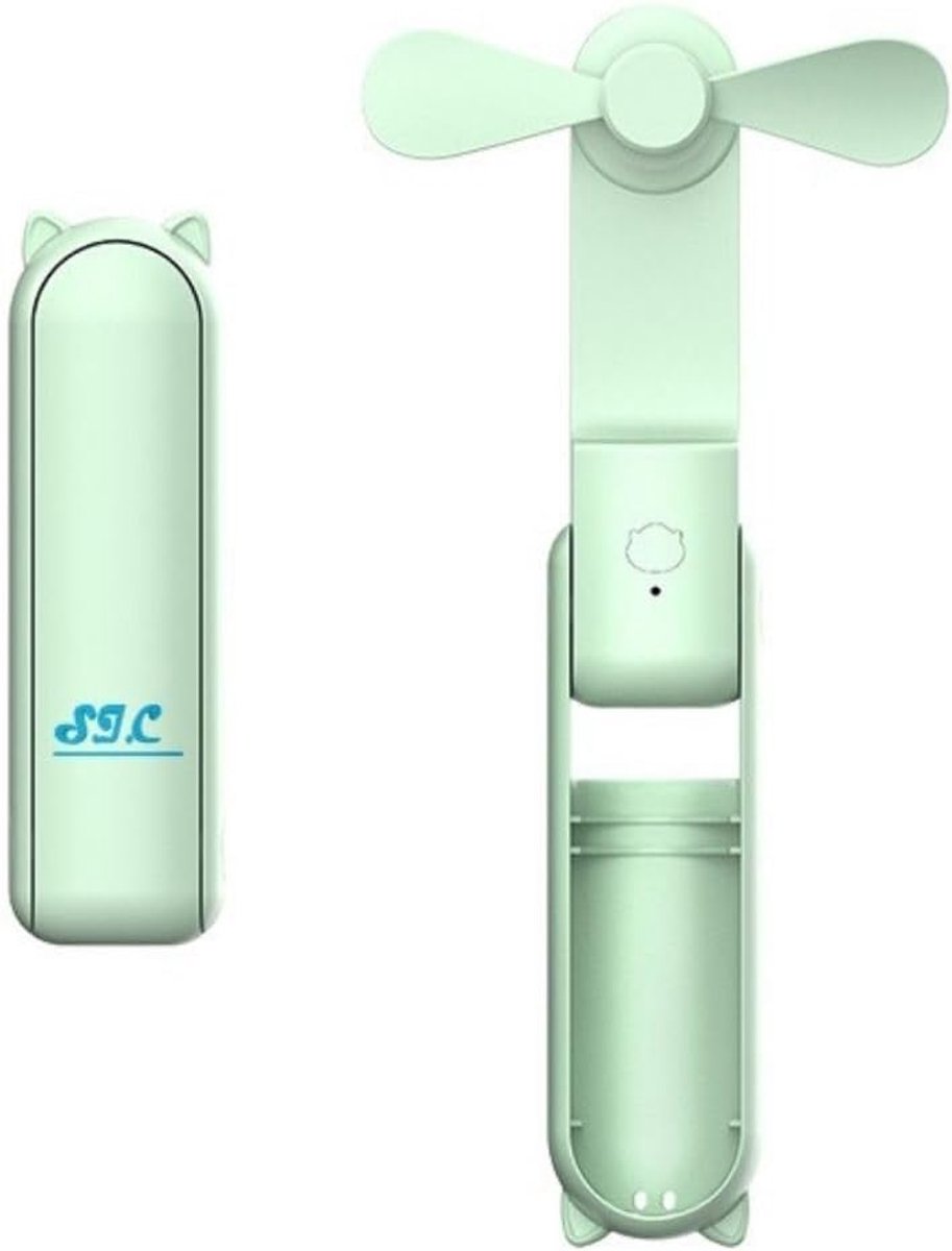 Draagbare mini ventilator - batterijgevoed - compact design - ideaal voor op kantoor - ShopVlot