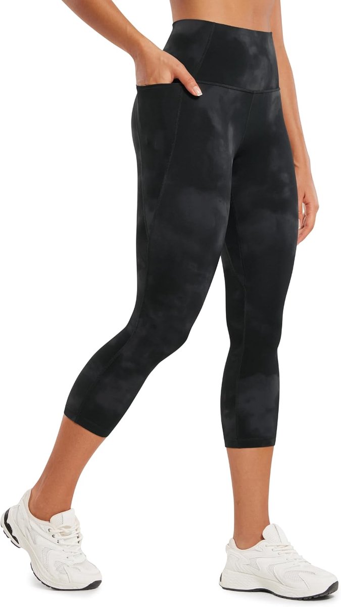YOGA Butterluxe Capri-legging met zakken 21" | Ultrazacht, lichte compressie, voor sport, hoge taille, voor dames
