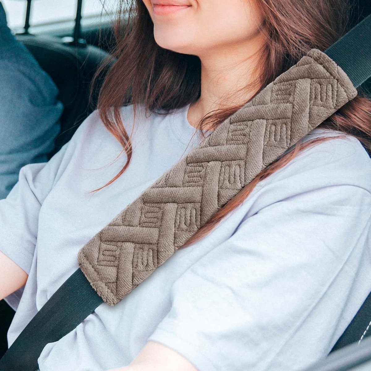 2 stuks veiligheidsgordel-pads, comfortabel veiligheidsgordel-kussenbeschermer, veiligheidsgordel-schouderband, autogordel polster voor volwassenen & kinderen, universele gordelkussen auto compatibel