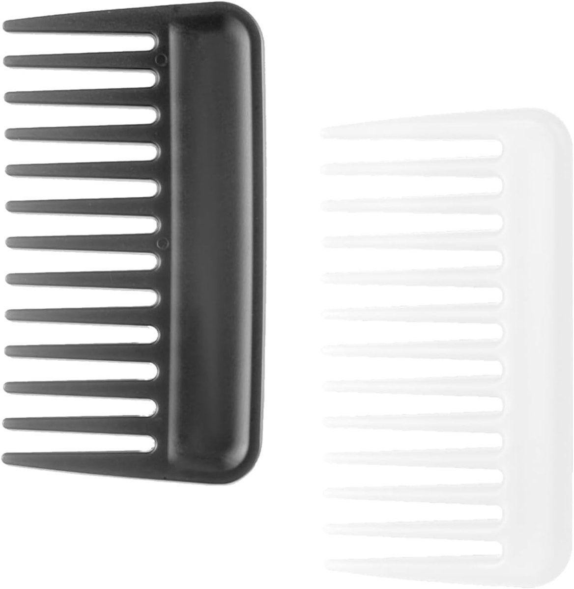 2 stuks haarstrengkam, krullenkam, grof kam, krulkam, antistatische krulkam, draagbare haarkam, kam, geen handvat, stylingdouchekam, voor gladde krullen, dik en dun haar