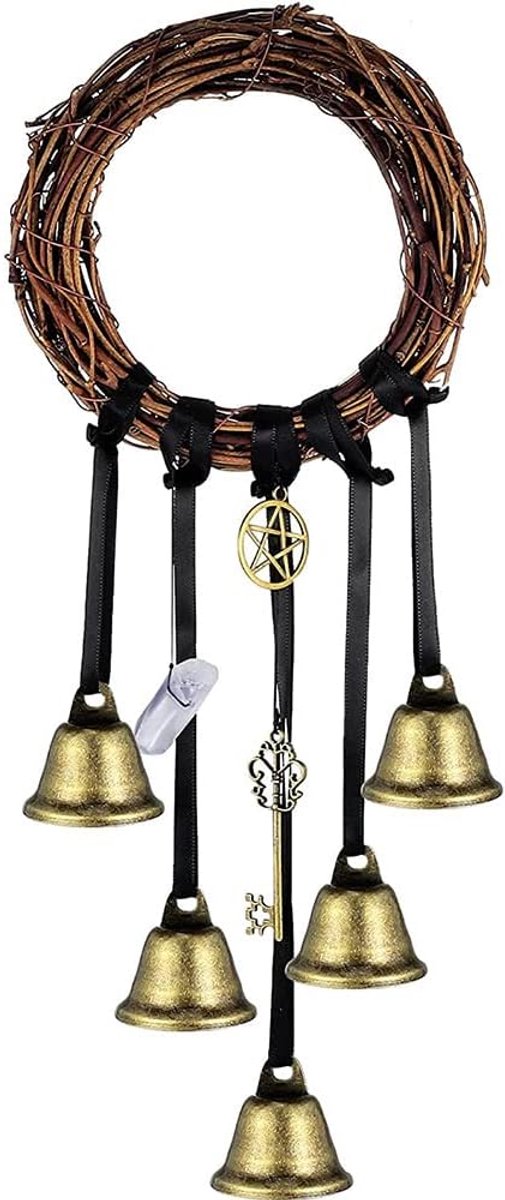 Bescherming voor Deurknop Hanger Wicca Wind Chimes Heksen Dingen Trekt Positieve Hekserij Wicca Benodigdheden voor Boho Home Room Decor