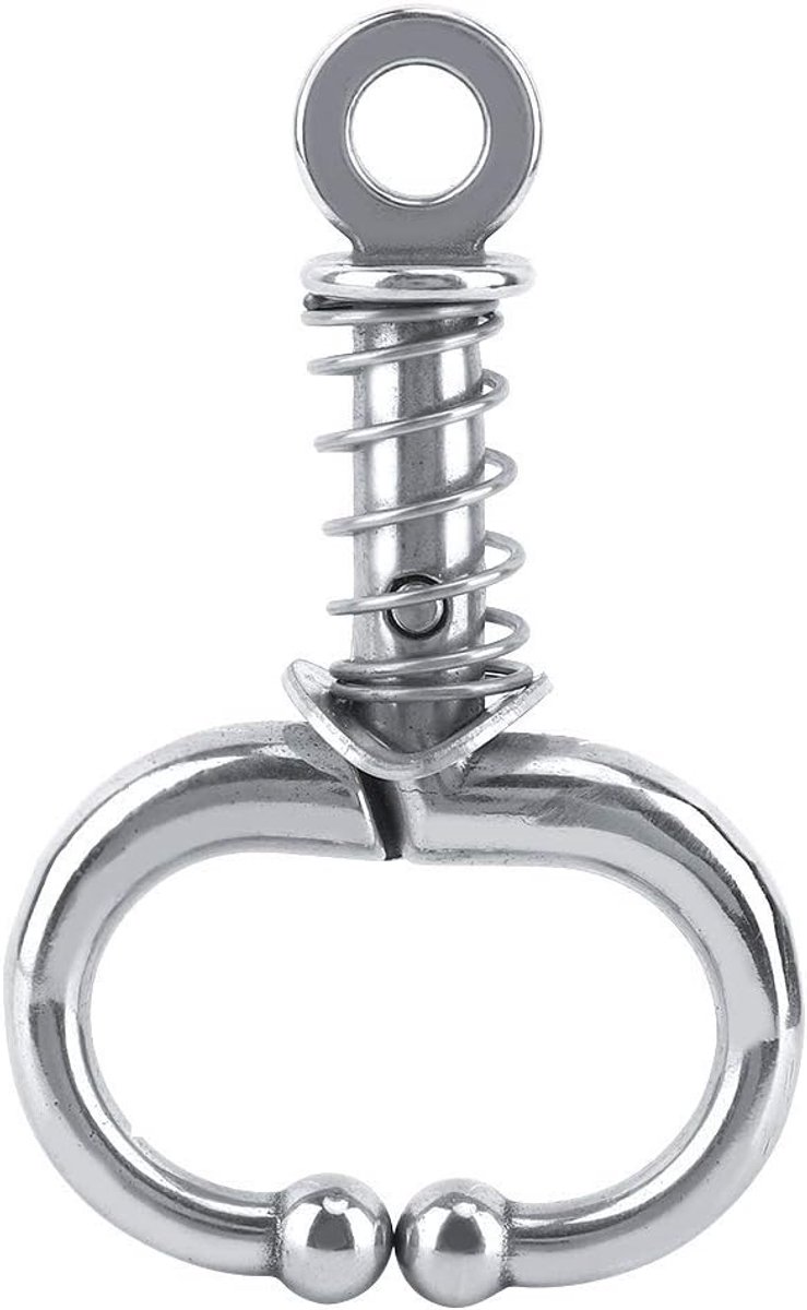 Bull Nose Ring Koe Vee Neus Tang Vee Neusringen Automatische Vergrendeling Bull Ring Veehouderij Accessoire Landbouwapparatuur(Lente-type)