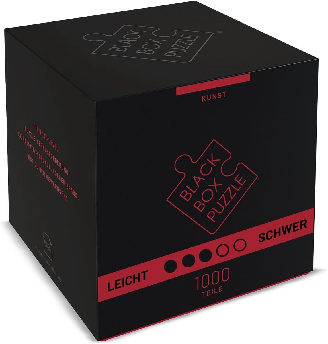 SnelShoppen - Black Box Puzzel 1000 Stukken - Uitdagende Zwart Doos Puzzel met Verrassingsmotief voor Volwassenen, Zware Puzzel voor Kinderen en Volwa
