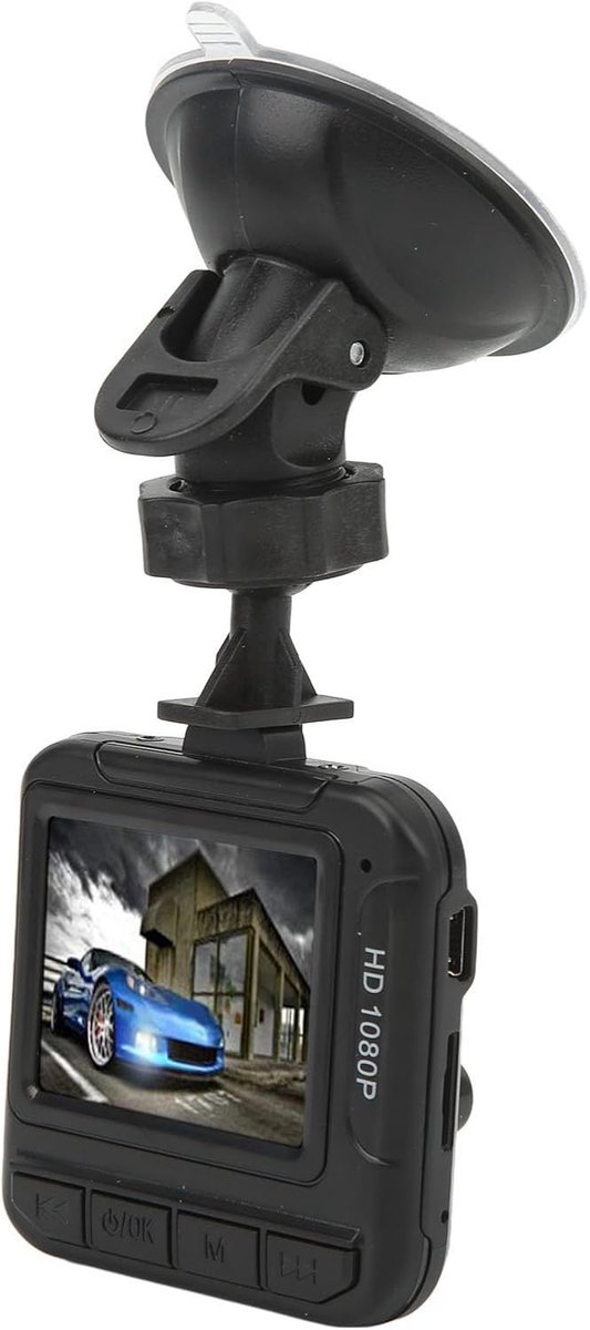 Dashcam, Duurzame Autorecorder met Bewegingsdetectie en Houder voor Veilig Rijden