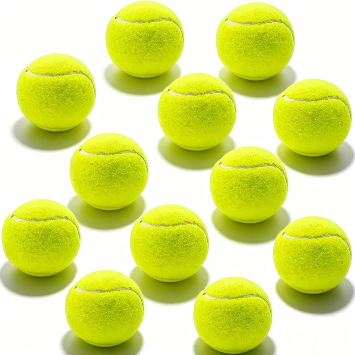 Tennisballen 12 Stuks - Natuurrubber - Duurzaam en vormvast - Ideaal voor honden en training - SnelShoppen