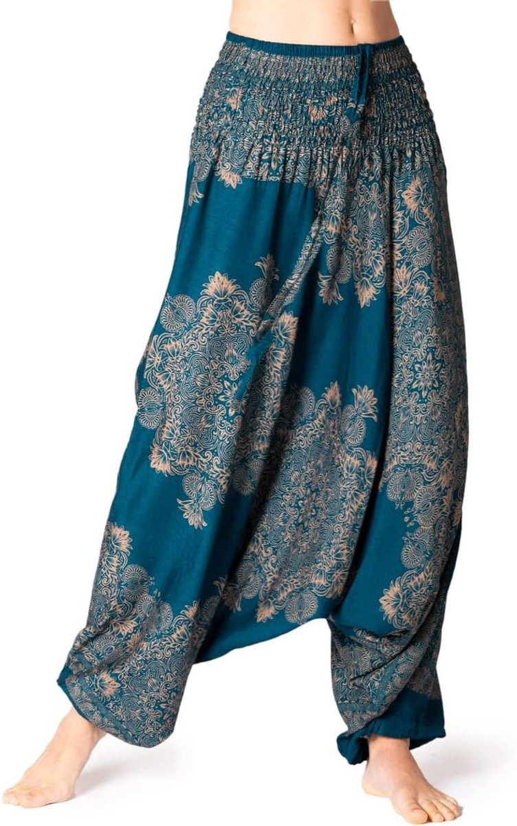 Aladin Pants, AeOrnament V2-turquoise-blue L