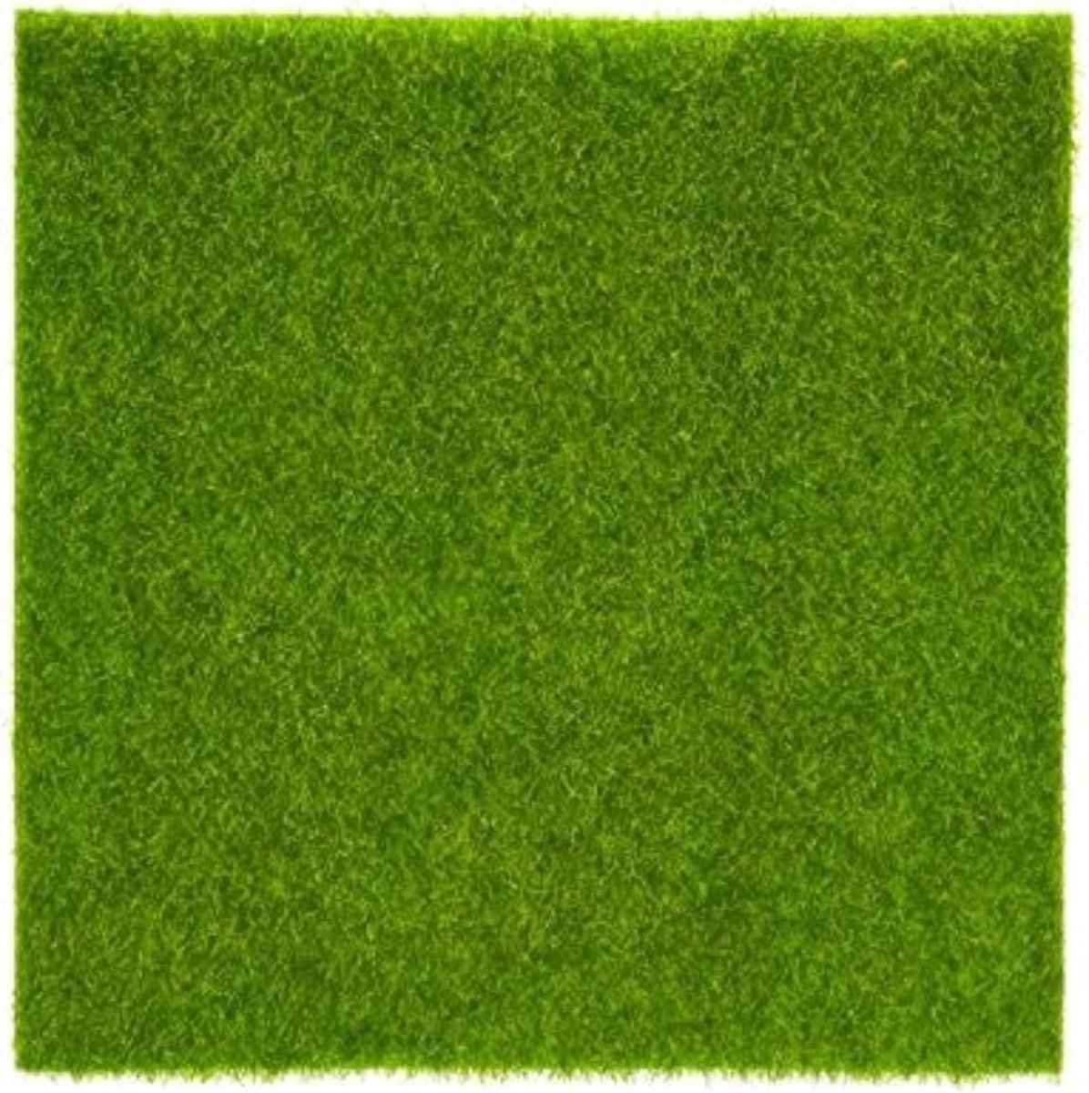 Kunstgras 30x30cm - Plastic - Milieuvriendelijk - Perfect voor poppenhuisdecoratie - ShopVlot