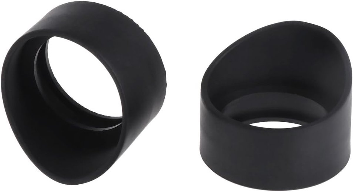 SnelShoppen - 2-delige rubberen oculairafdekkingen 34 mm voor microscoop, telescopen en verrekijkers - oogbescherming - set van 2