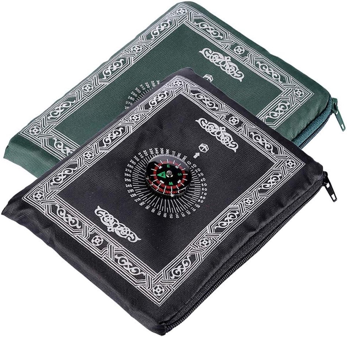 Anlising Portbale Travel Prayer Mat,Anlising with Compass Pocket Size Tote Bag and Connected Compass Prayer Carpet - ShopVlot
