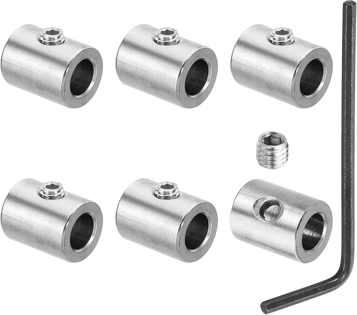 Omgoods - Set van 6 Roestvrijstalen Kabelklemmen voor Kabelbeslag