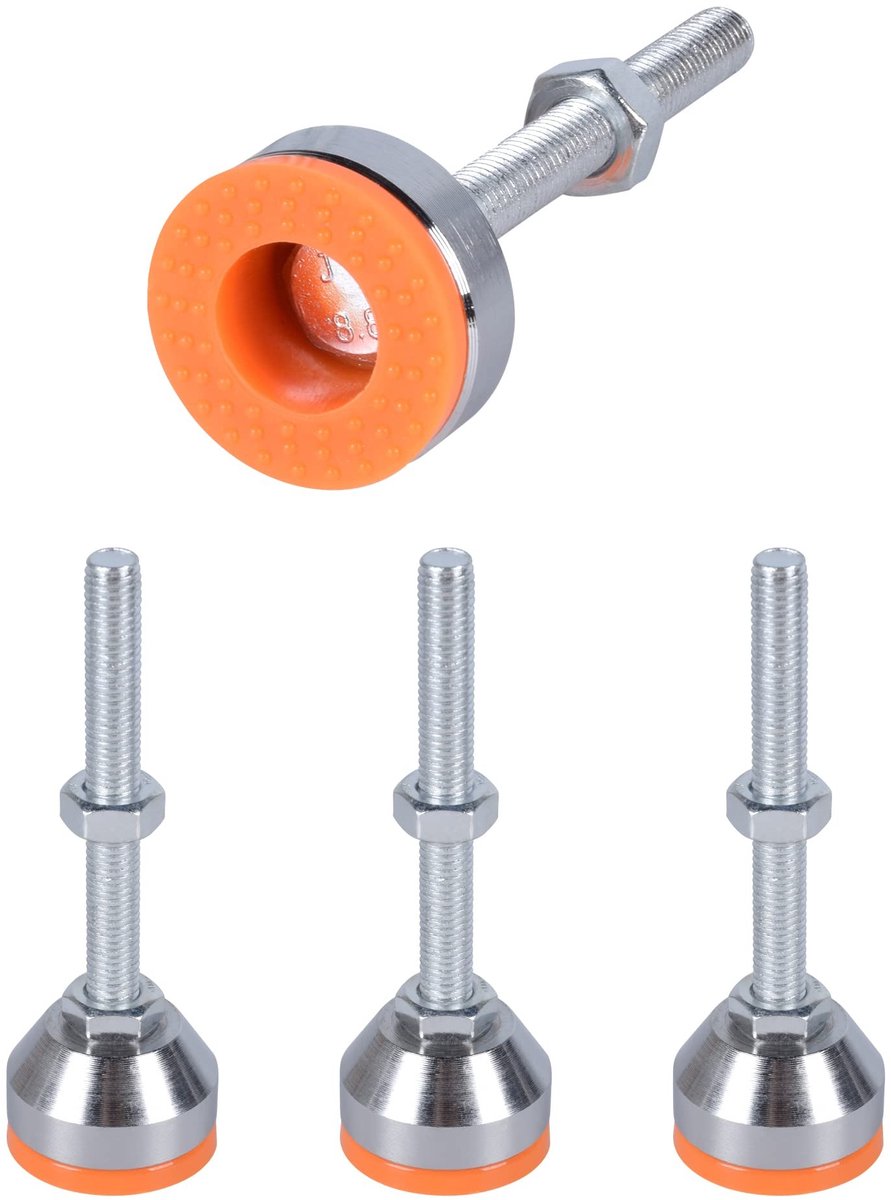 Omgoods - Set van 4 Verstelbare Meubelpoten van Staal