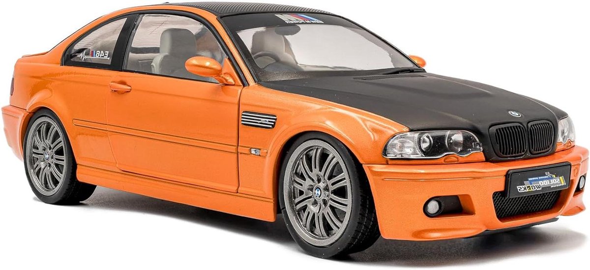 Schaalmodel BMW M3 Coupe - Gegoten Auto - Verzamelen - Gedetailleerd Interieur - Schaal 1:18 - Oranje
