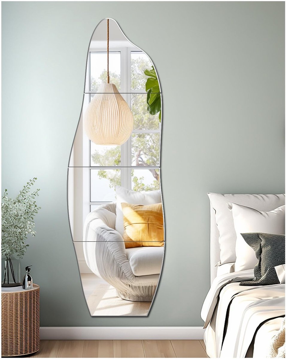 Omgoods - Zelfklevende Spiegeltegels voor Wanddecoratie
