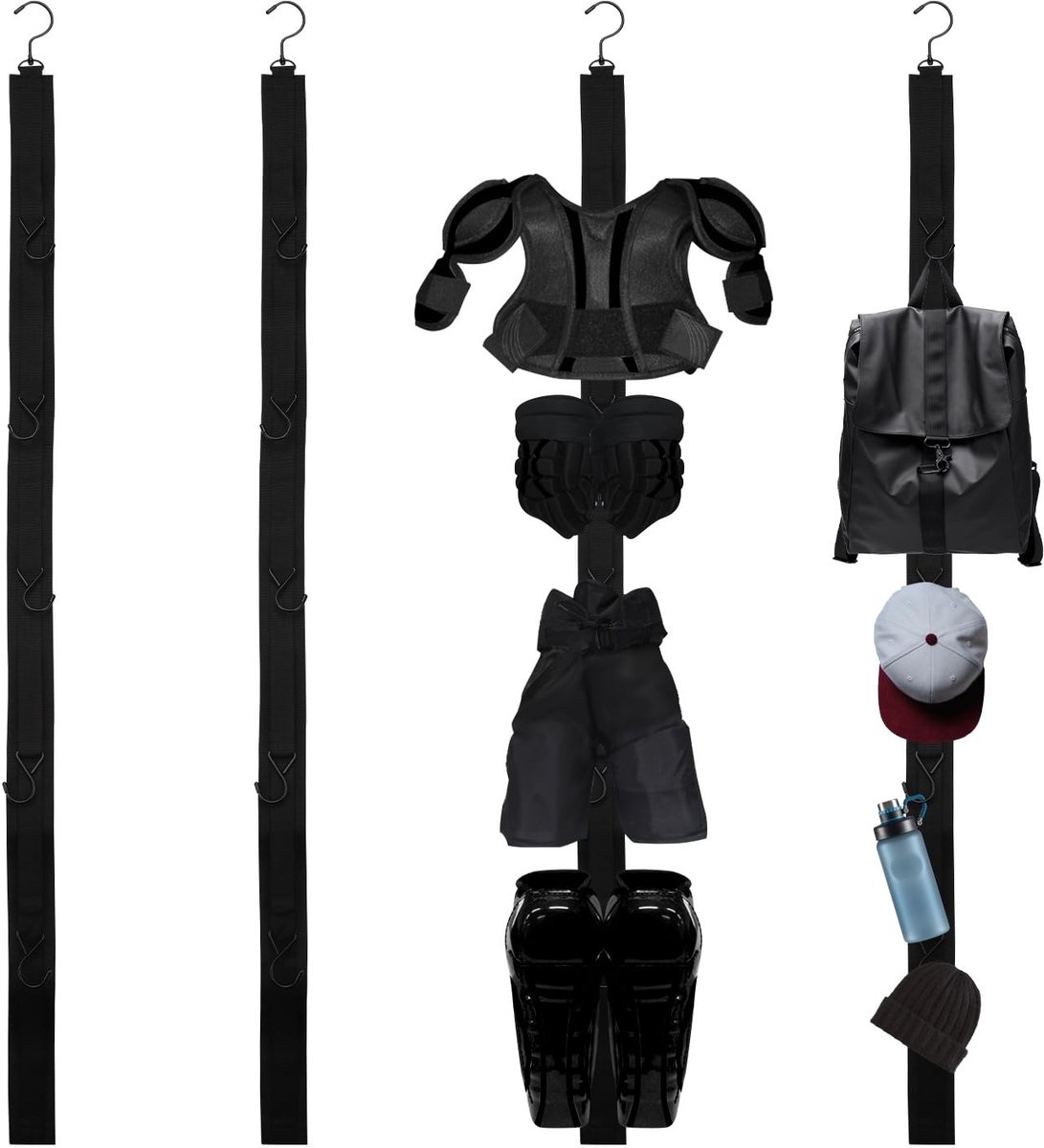 Omgoods - 2Pcs Hockey Equipment Droogrekken met 5 Haken