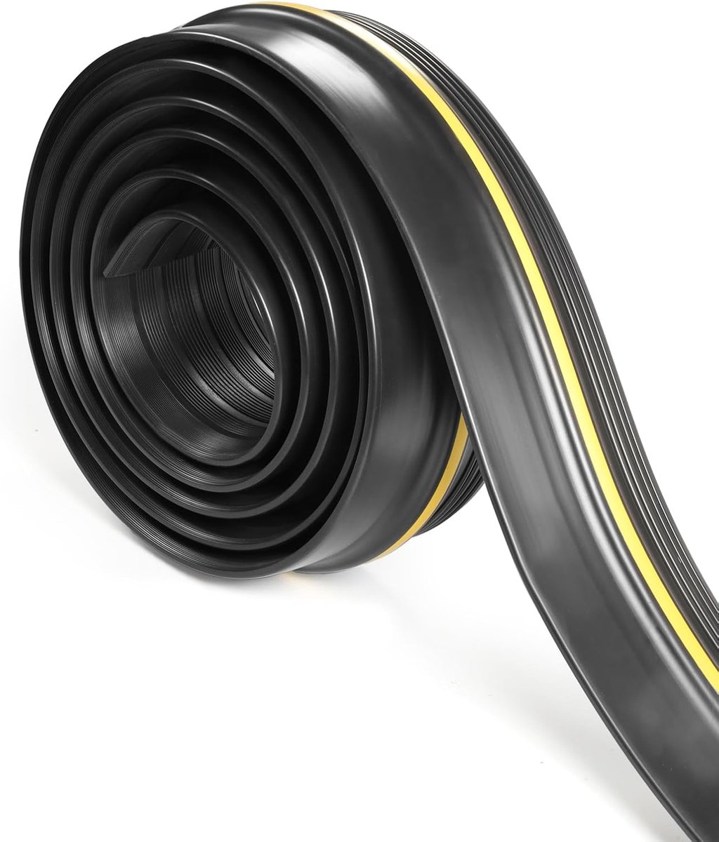 SnelShoppen - Garage Deurklink, 3m/14mm Rubber Deurafdichting Onderzijde voor Garages, Werkplaatsen, Universele Dichtingen, Waterdicht en Winddicht, H