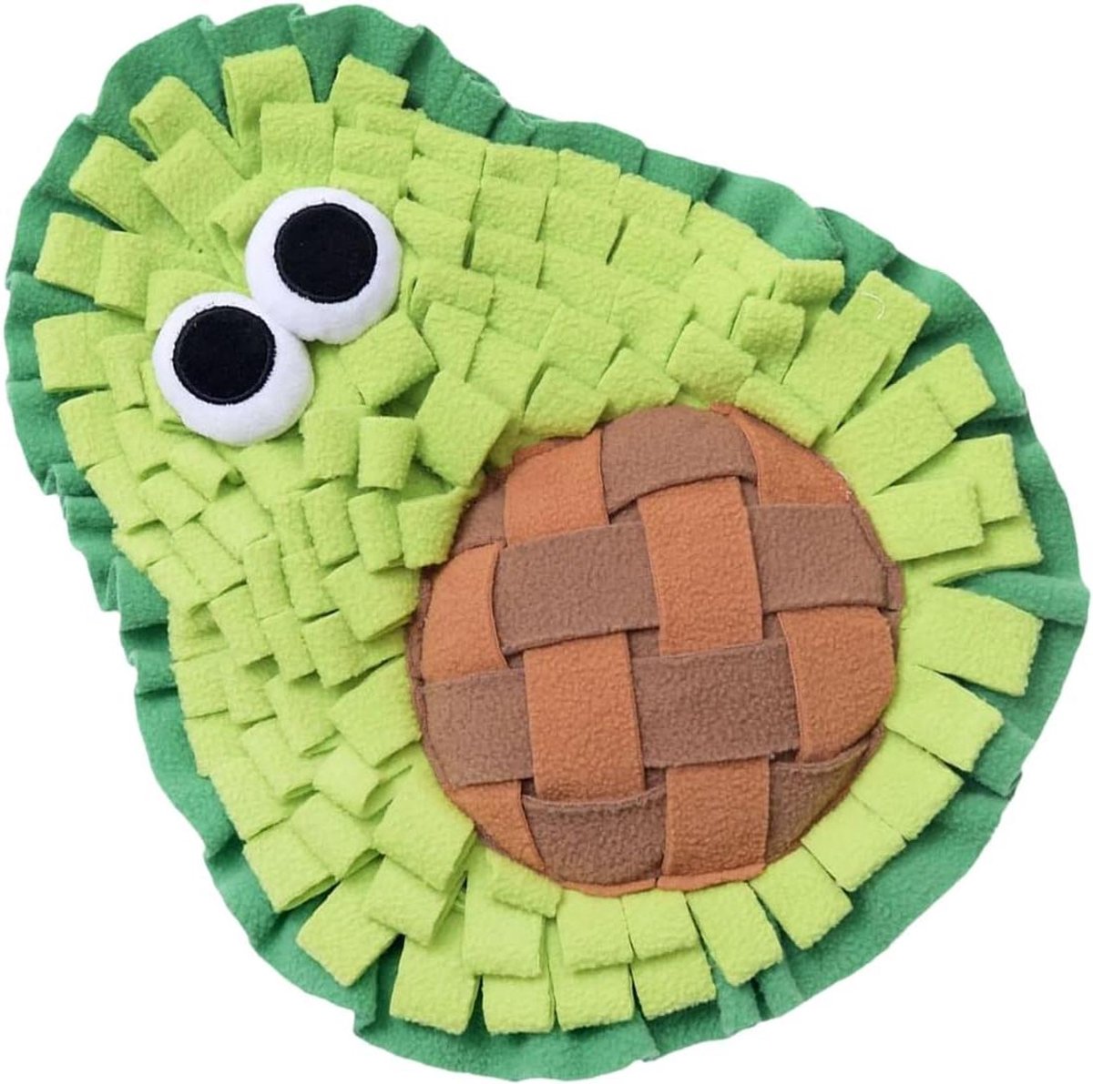Snuffelmat Hond - Hondenpuzzel Speelgoed - Mentale Verrijking - Vlekbestendig Ontwerp - 25 x 20 x 3 cm - Avocado