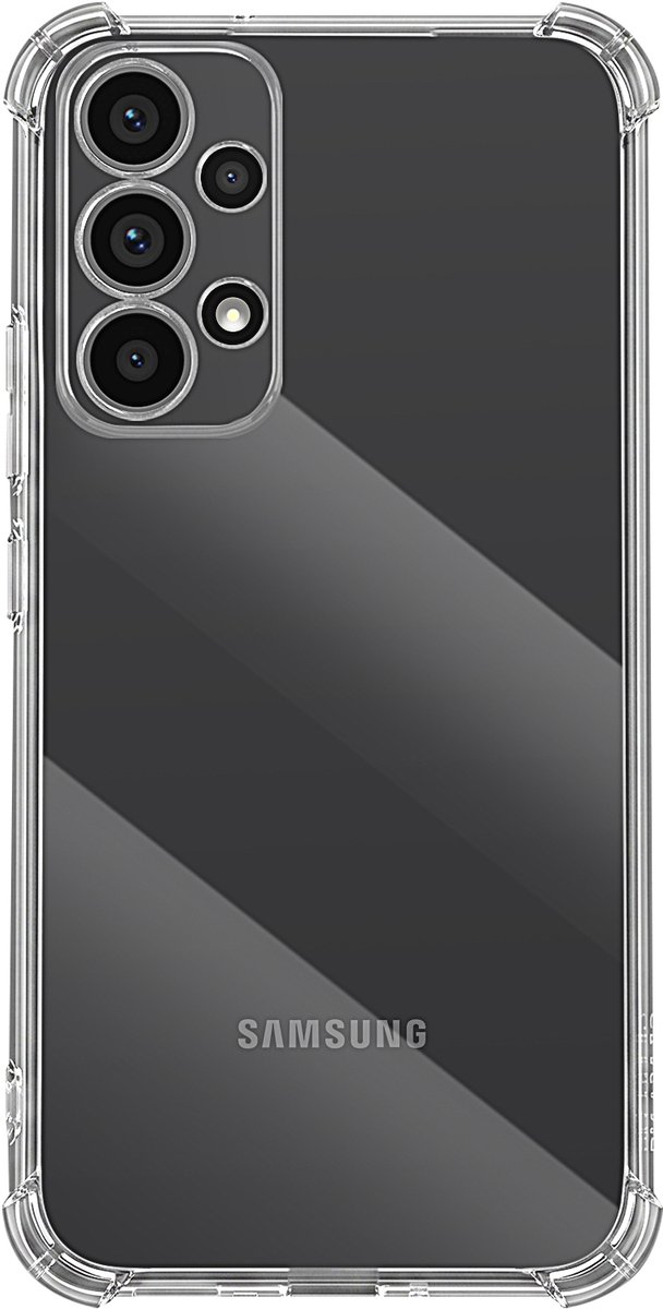 Mayaxess, Siliconen Hoesje Geschikt voor Samsung Galaxy A53 5G Schokbestendig Versterkte Hoeken, Transparant