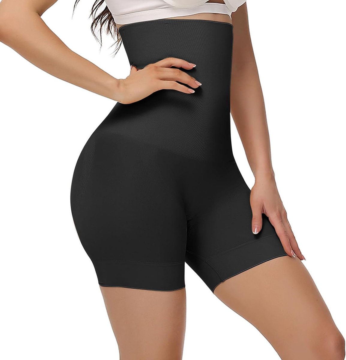Buikweg-onderbroek voor dames, hoge taille, korsetbroek met pijpen, figuurvormende buikcontrole, shapewear, sterk vormend, body shaper voor vrouwen