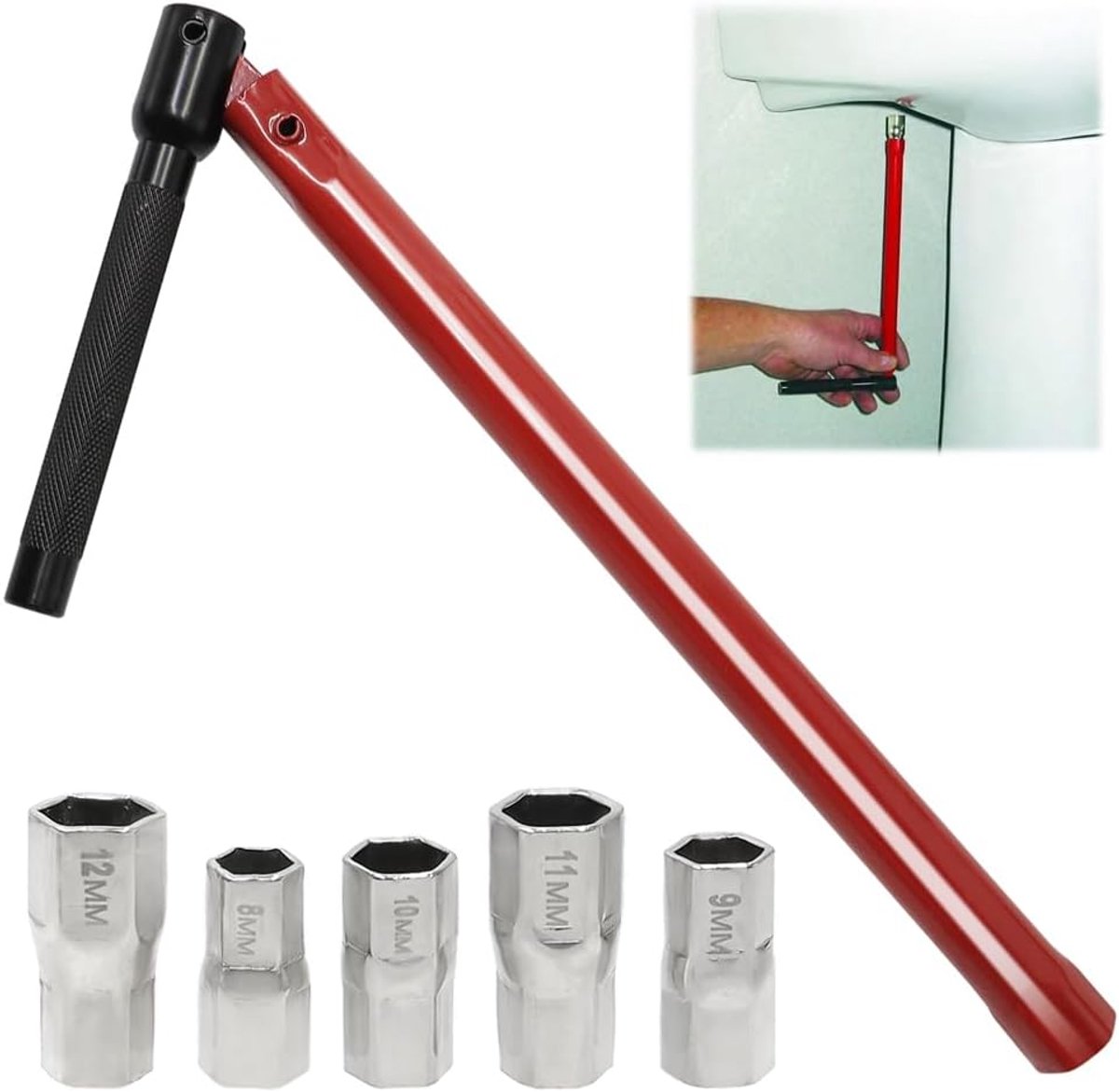 Floor Tap Wrench, Set 13 mm, Adjustable Stand Tap Wrench with Tap, Mounting Tools, 8-12 mm, Tap Tap Wrench for Faucet - ShopVlot