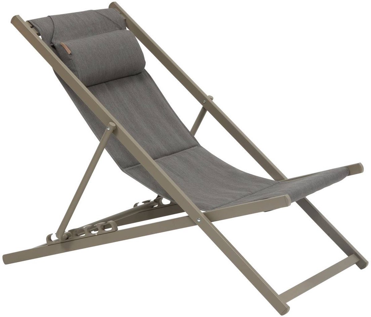 Opvouwbare en stapelbare tuinstoel van aluminium LUNIVIA