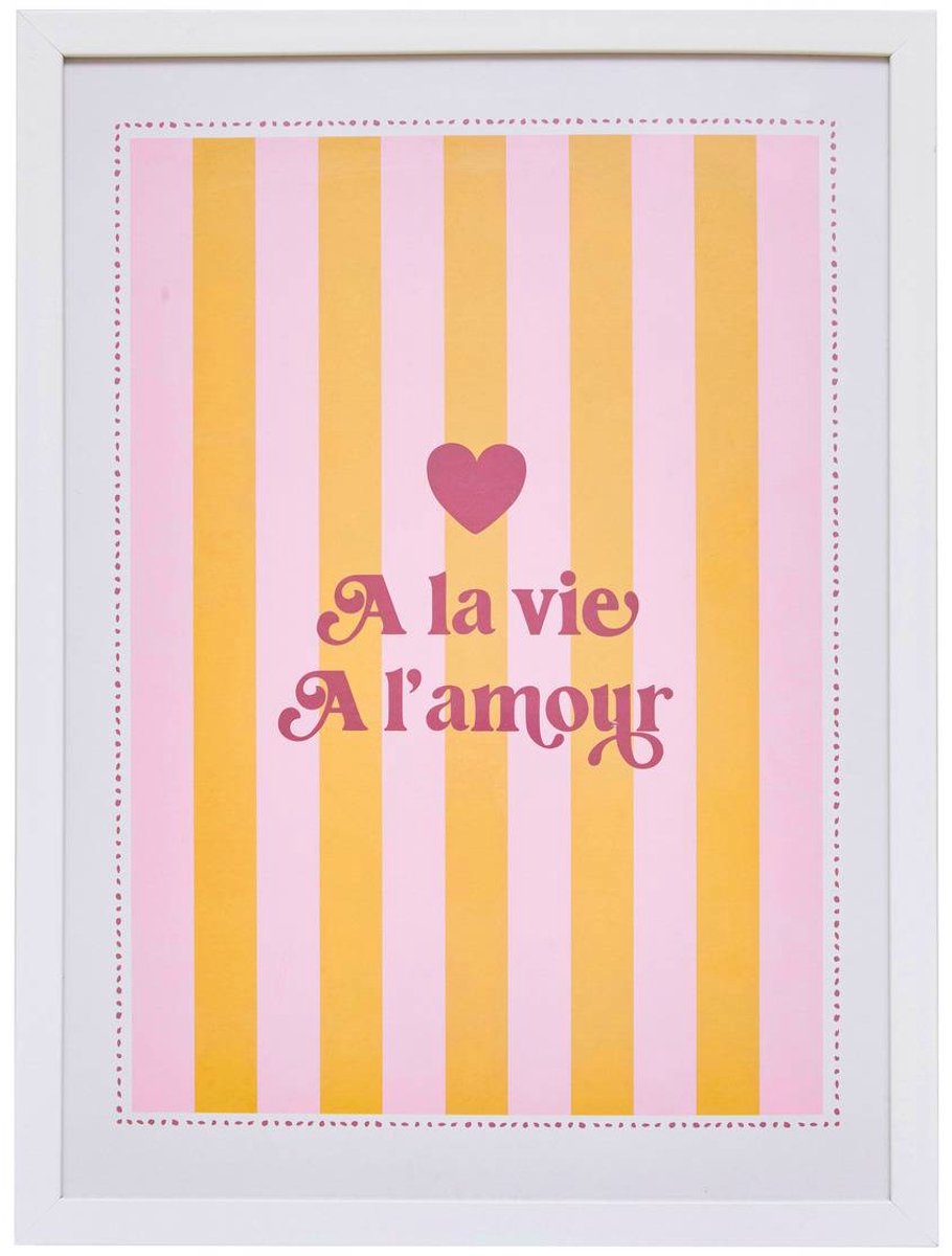Ingelijste poster in pop-stijl CHERI