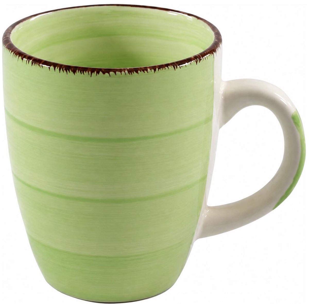 Bellatio Design Koffiemok Colourful Morning - groen - keramiek - 340 ml - theemokken