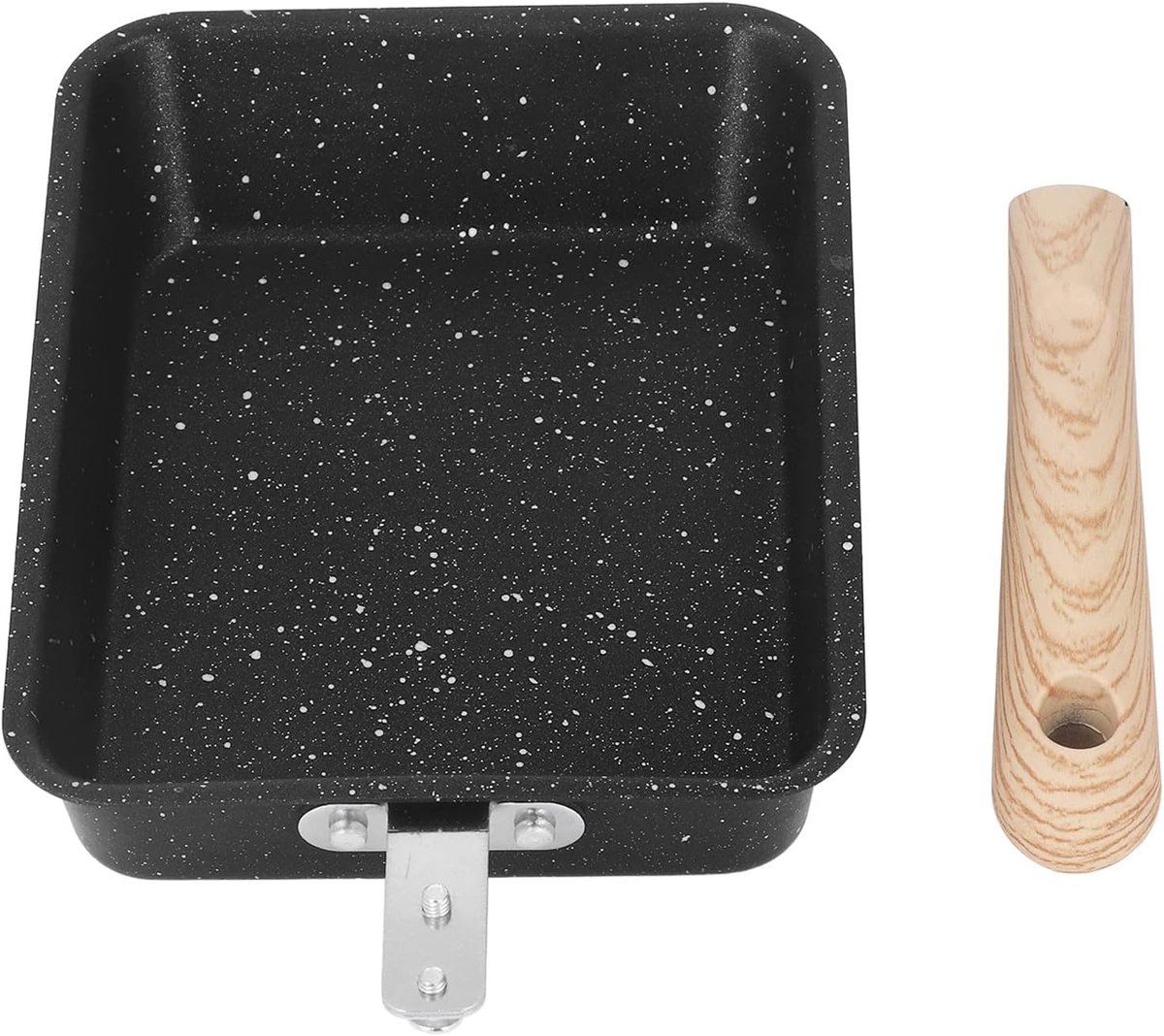 Omeletpan - Koekenpan Japanse Stijl - Ontbijt Maken - Antiaanbaklaag - 14.6 cm breed - Zwart